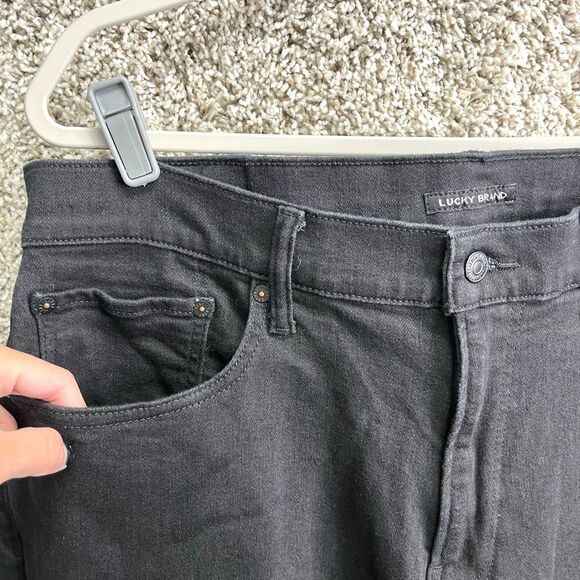 Lucky Brand Jeans Men’s 36x32 223 Black Denim Straight Leg - Picture 2 of 7